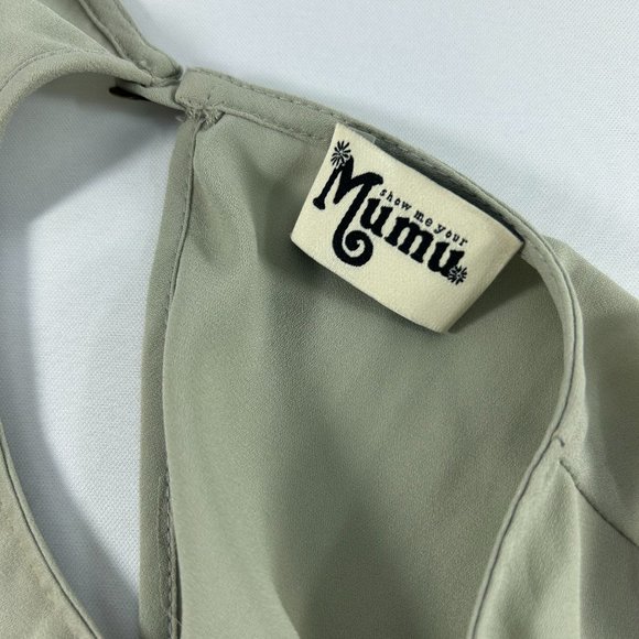 Show Me Your Mumu Womens Tank Size Small Keyhole Back Taupe Gray Sleeveless - Picture 3 of 5